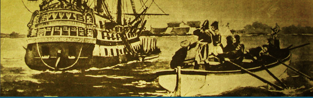 La llegada del Tte. Cnel