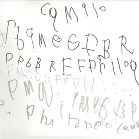 First Began to Scribble & Write Letters