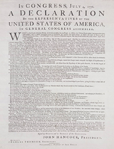 The Declaration of Independence