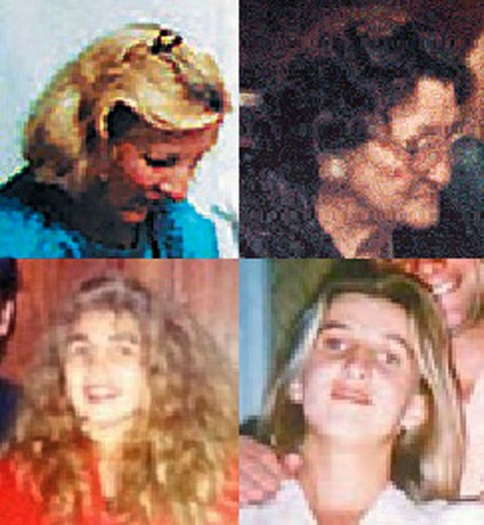 Gladys McDonald, Elena Arreche, Cecilia Barreda y Adriana Barreda