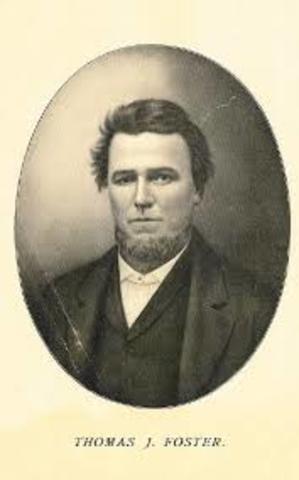 Thomas J. Foster utilizando como medio de transmisión de los contenidos el periódico de su propiedad Minning Herald de Pennsylvania