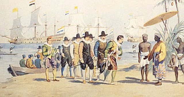 Cornelis de Houtman bereikt als eerste Nederlander Indië