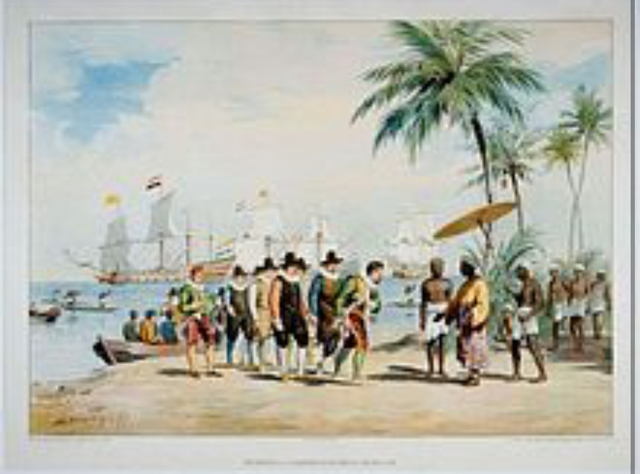 Cornelis de Houtman bereikt als eerste Nederlands Indië