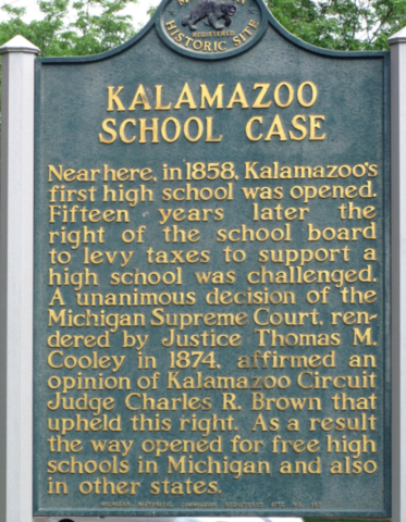 Kalamazoo Case establishes public High Schools