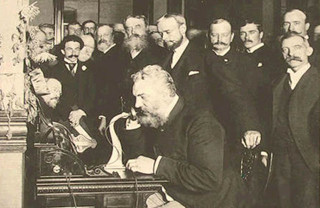 Alexander Graham Bell patents the telephone