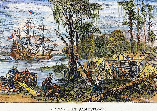 Settlers Arrive in Jamestown