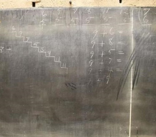 Primer pizarrón tradicional