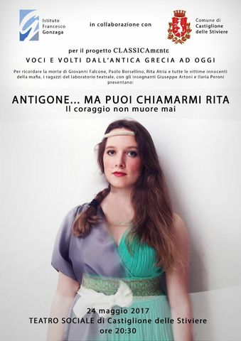 Teatro "Antigone, ma puoi chiamarmi Rita"