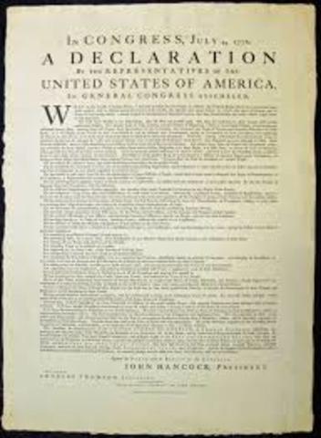 Declaration of Independence signed