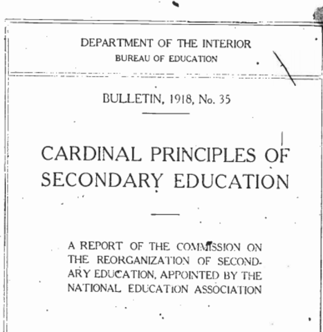 Commission on Reorganization of Secondary Education (CRSE)