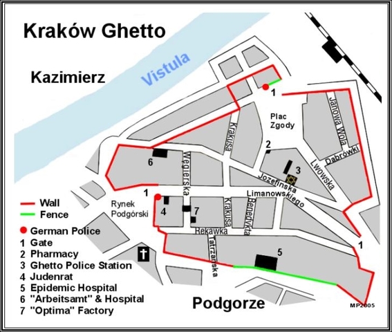 Los judíos se mudan al gueto de Cracovia