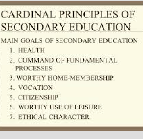 Cardinal Principles Report of the CRSE