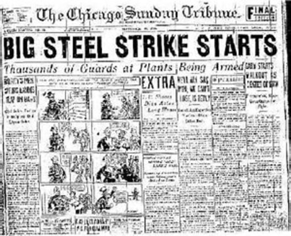1919 The great steel strike