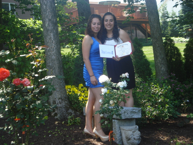 Me gradué de la escuela secundaria.