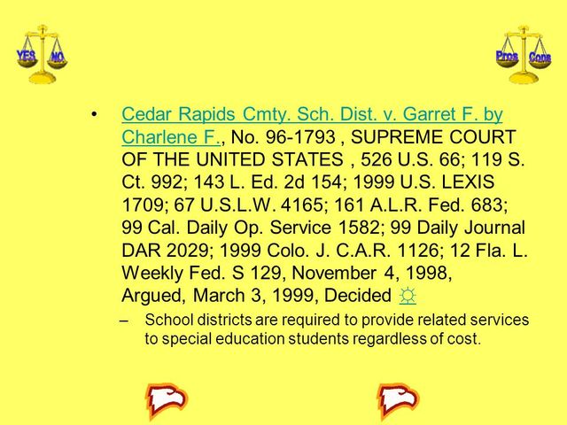 Cedar Rapids Community School Dist. v. Garret F. ex rel. Charlene F., 526 U.S. 66