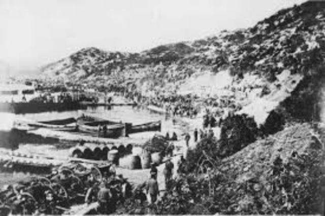 DERROTA EN LA BATALLA DARDANELOS