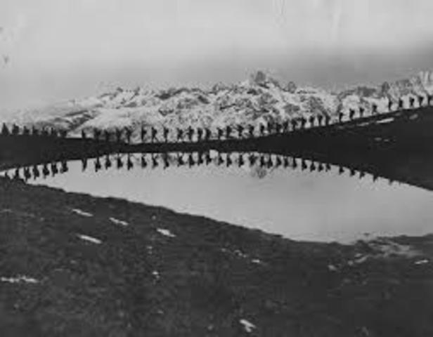 La guerra del lado de los imperios centrales