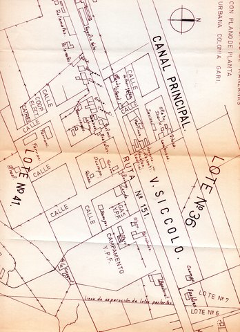 1940 ( Ernesto Gari ) traza un Pueblo