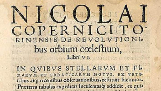 Copérnico publica su libro De la revolución de los cuerpos celestes