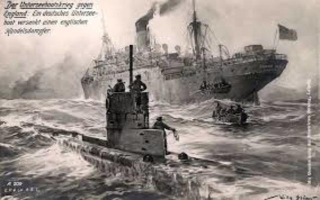 SUBMARINO ALEMAN DEJA 1198 DESAPARECIDOS