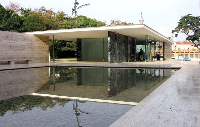 Ludwig Mies van der Rohe - Pabellón alemán en Barcelona (1929)