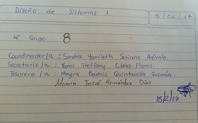 Creación de los Grupos de Trabajo