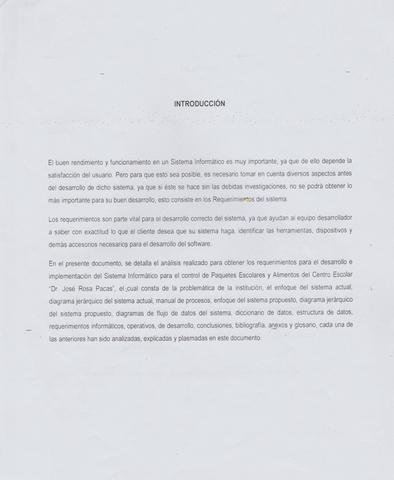 Tercer Avance de Requerimientos