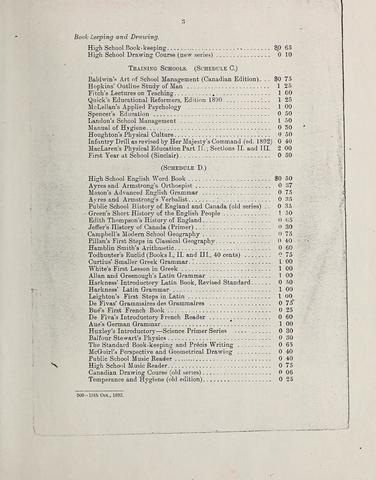 1893 Textbook Departmental Regulations