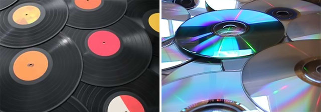 El país atravesaba por una crisis, por lo tanto el disco de vinilo era viejo pero el compact caro