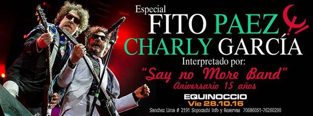Fito Paez se prepara para sacar Say No More
