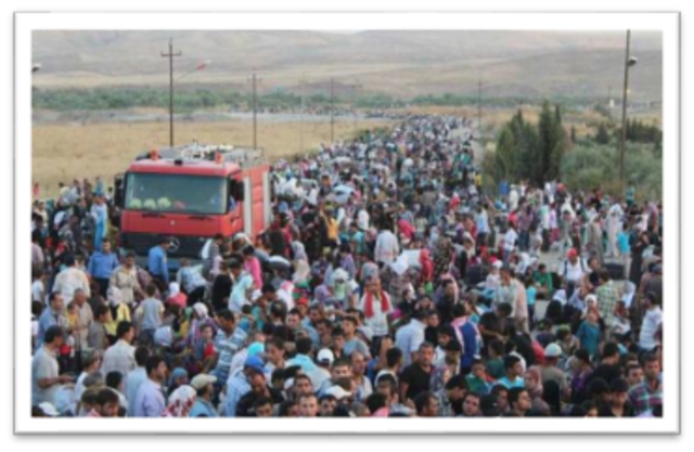 El Estado Islámico y la crisis de refugiados sirios en Europa.