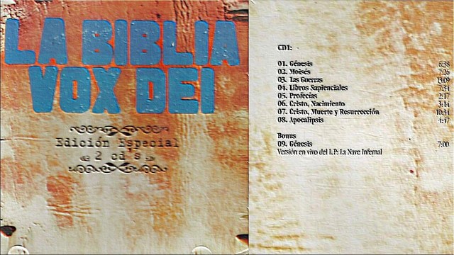 Vox Dei dejo grabada la primer obra conceptual ``La Biblia´´