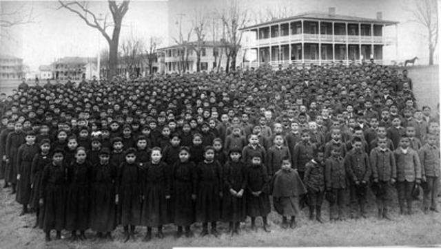 The Carlisle Indian Industrial School opens in Carlisle, Pennsylvania by Colonel Richard Henry Pratt