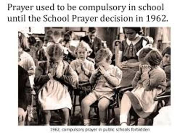 Removal of School supported Prayer