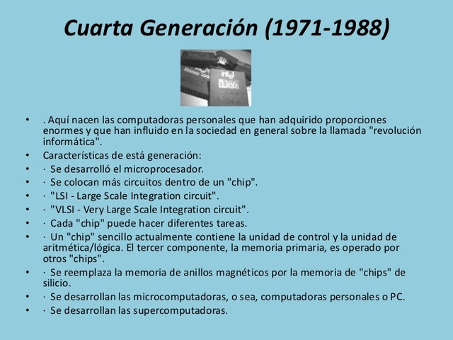 COMPUTADORAS DE CUARTA GENERACION