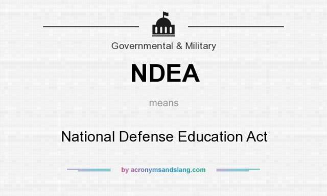 Congress passes the National Defense Education Act