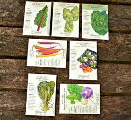 Cool Season Crop Seeds Planted