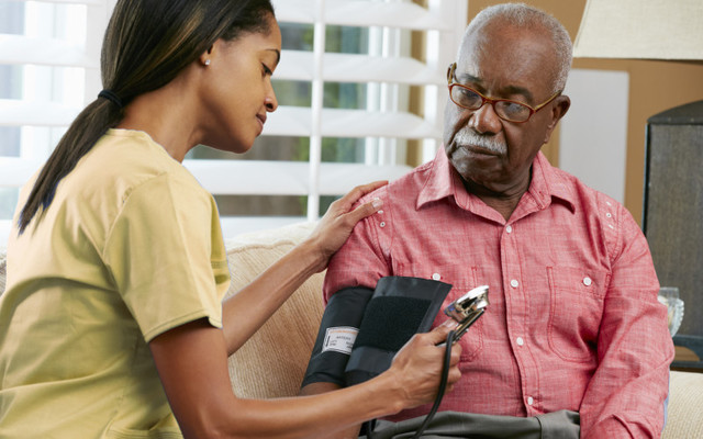 blood pressure screening once a year