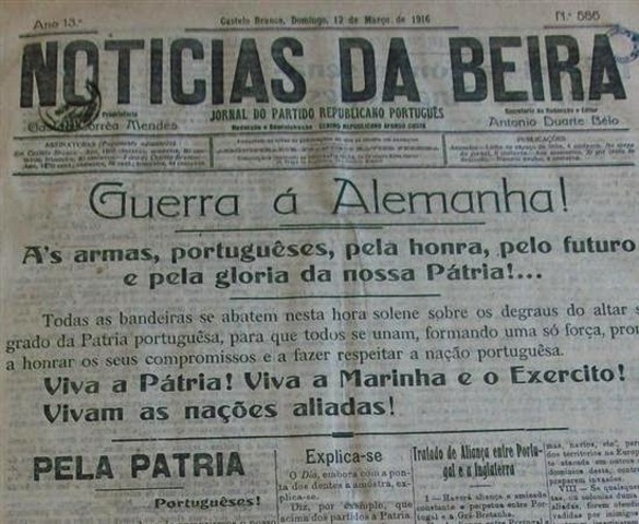 Alemania declara la guerra a Portugal.