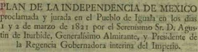 plan de independecia