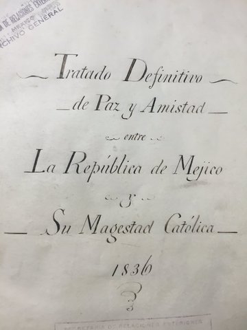 Tratado entre mexicanos y españoles.