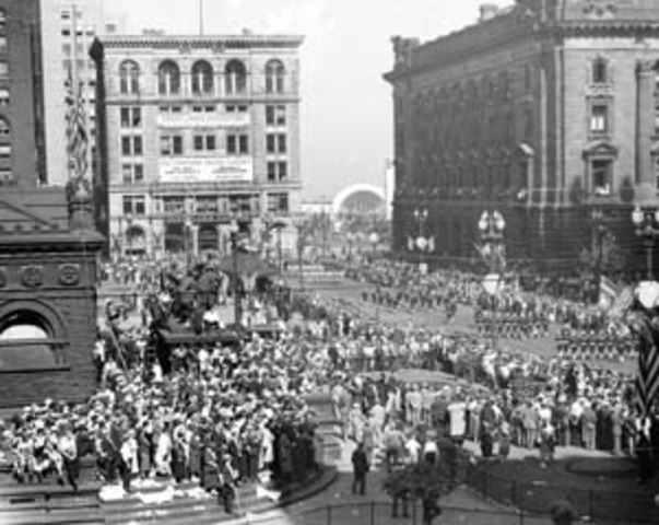 public square cleveland in 1960
