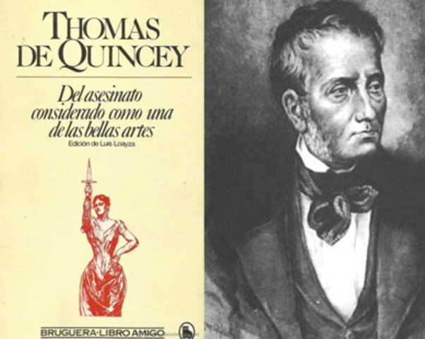 Se publica el primer libro digital: “Del asesinato” de Thomas de Quincey