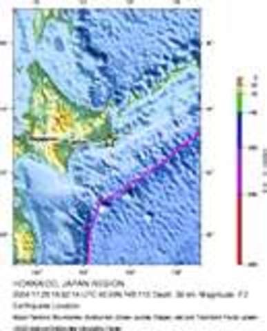 Hokkaido, Japan/ largest earthquake