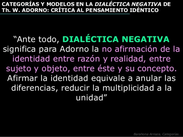 Dialéctica Negativa