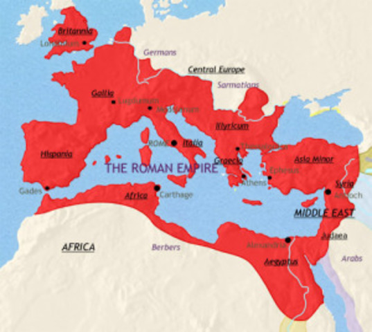 The Roman Empire at its Largest