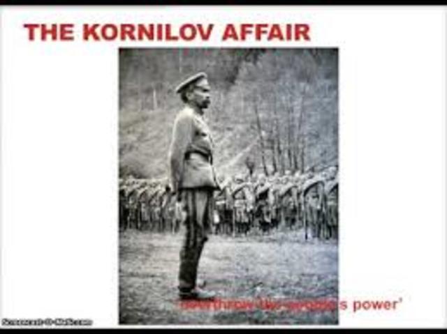 august 1917- Kornilov affair