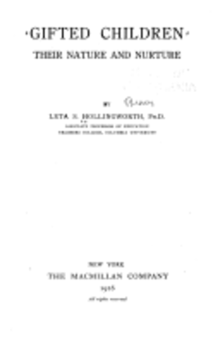 First Textbook on Gifted Education