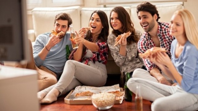 disfrutando con mis amigos