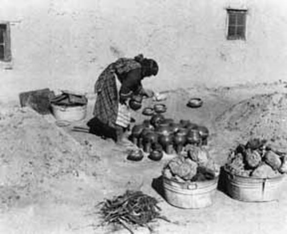 Maria Martinez prepares for firing